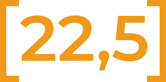 22,5 22,5